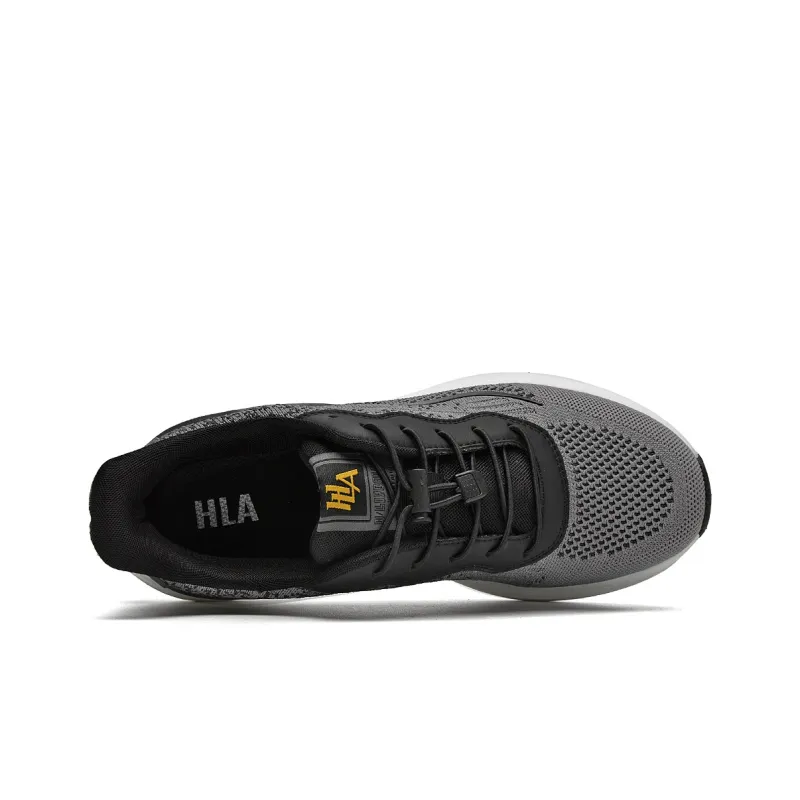 HLA Men's Summer Casual Height Increasing Breathable Comfortable Flyknit Platform Men's Casual Shoes-7