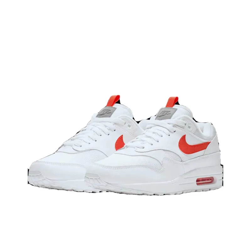 Nike Air Max 1 Tongue Tab White Team Orange-2
