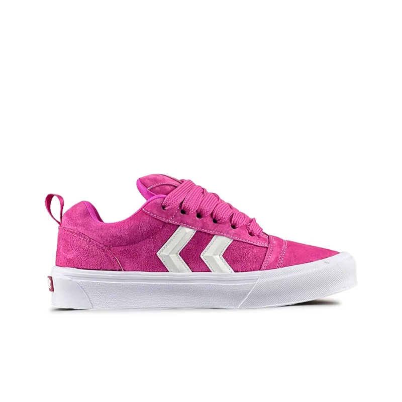 ZUIBANG Puffy Shoes Anti Slip Wear Resistant Low Top Skateboard Shoes Women's Rose Red-1