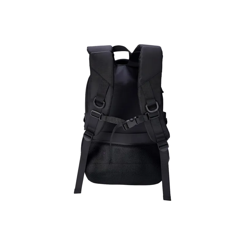 SWISS MILITARY PU Backpack Level 3 Backpack Large Size Unisex Black-4