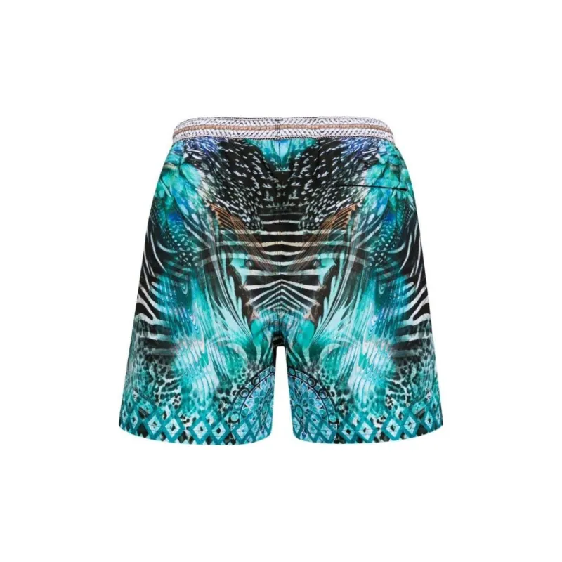 Camilla Mix-print Swim Shorts-1