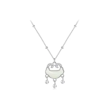 WANLIACC Chalcedony Jade Necklaces Women's