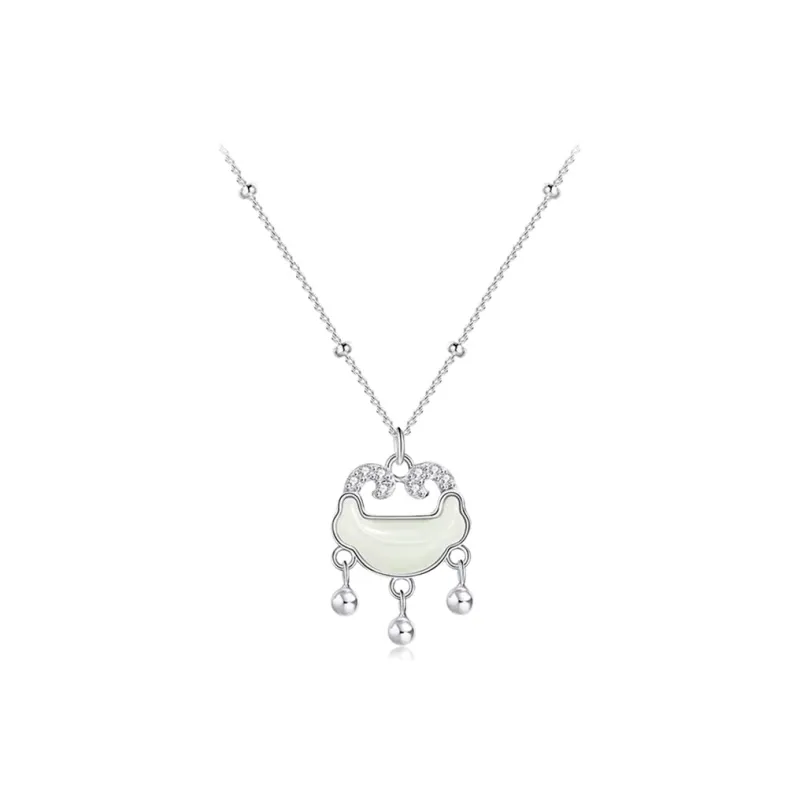 WANLIACC Chalcedony Jade Necklaces Women's-0