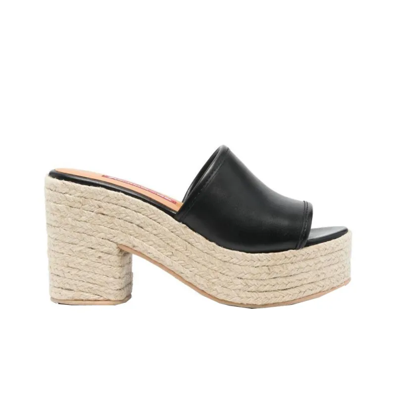 MOSCHINO JEANS 95mm Leather Espadrilles-1