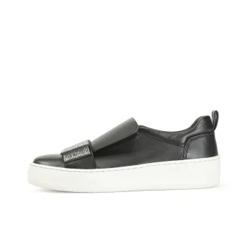 SERGIO ROSSI SR1 Paris Leather Sneakers
