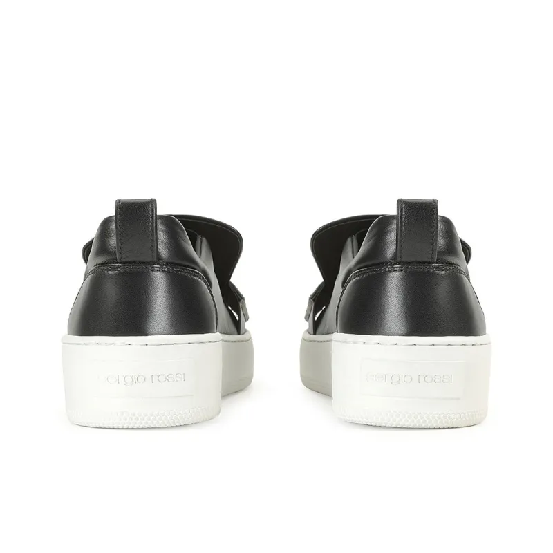 SERGIO ROSSI SR1 Paris Leather Sneakers-4