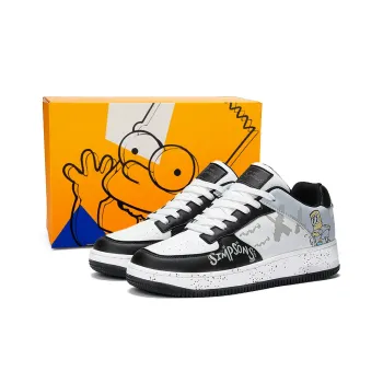The Simpsons Casual Shoes Unisex Low Top Xianzhai Tea Brown/Starlight Orange Red/Tingyu White Tea/Snowfield Silver Black