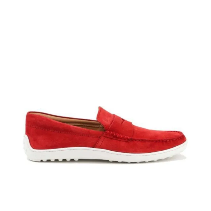 TOD'S Gommino Loafers Men Low Top Red-1