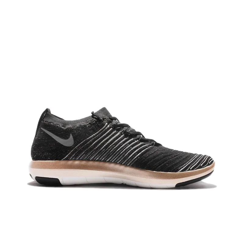 Nike Free Transform Flyknit Shock Absorbers Low Top Training Shoes Women's Black White-1