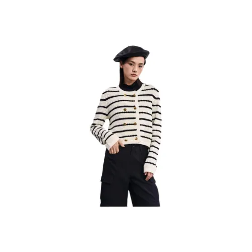 MIIDII Knitwear Women's Black Strip