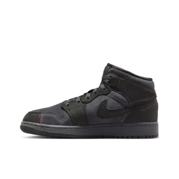Jordan 1 Mid SE Craft   Dark Smoke Red GS
