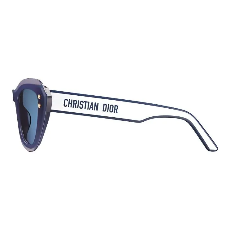 DIOR Acetate Cat Eye Sunglasses Women's Blue-2