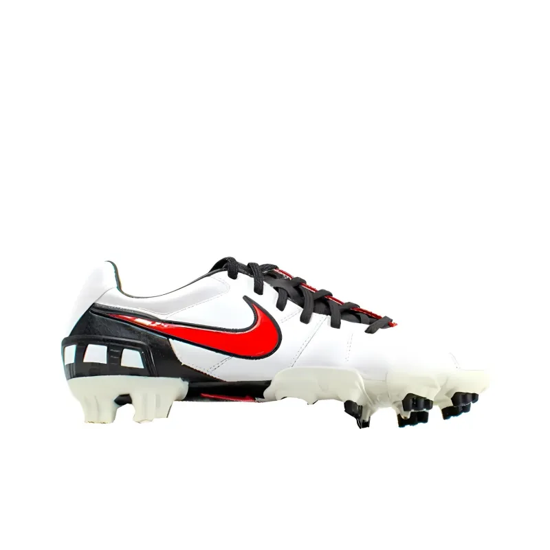 Nike AG Rubber Short Studs Cushioning Wear Resistant Soccer Shoes Men's White-1