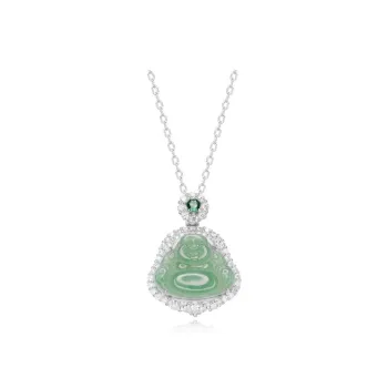 KING TAI SANG Glutinous Jade Jadeite Necklaces Women's