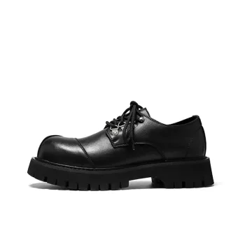 Zuogedu Oversized Derby Shoes Versatile Casual Shoes Men's Black