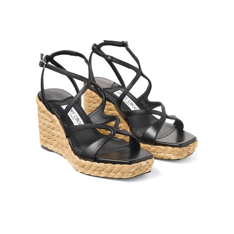 Jimmy Choo Ayla 85mm Wedge Sandals-2