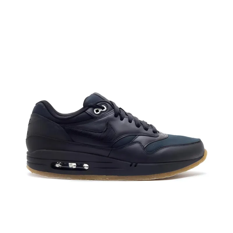 Nike Air Max 1 Cushioning Wear-Resistant Low-Top Running Shoes Men's Black-1