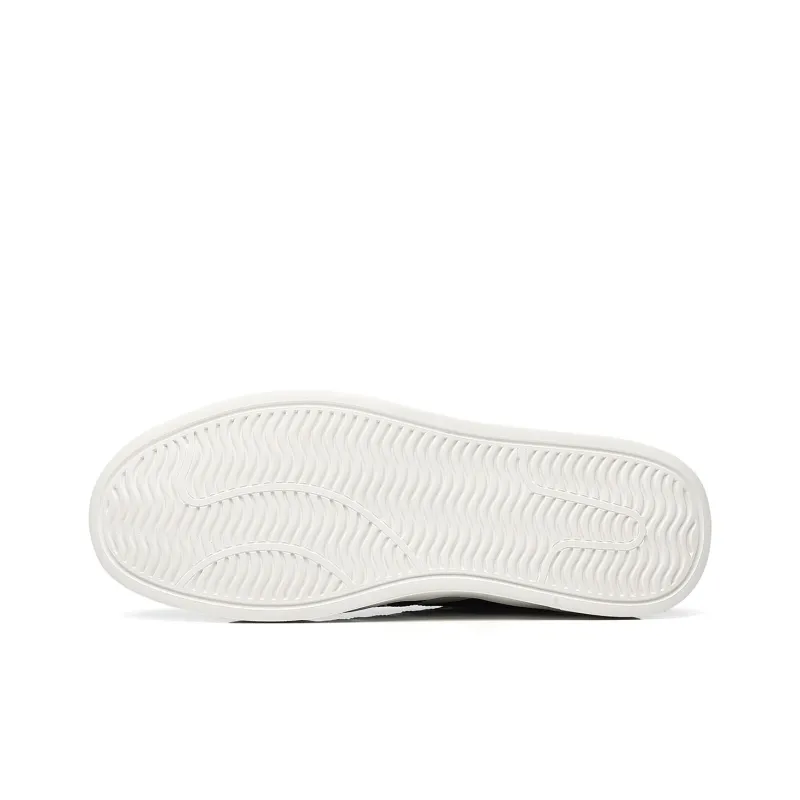 15 MINS Wear resistant And Lightweight Low Top Skateboard Shoes Men's White Black-2