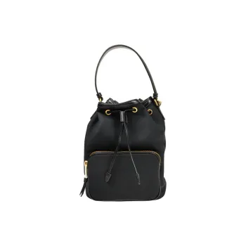 PRADA Nylon Bucket Bags Shoulder Bag Crossbody Bag Handbag Men's Black
