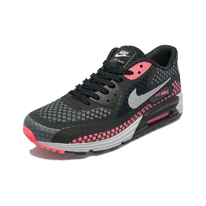 Nike Air Max Lunar 90 Black Silver Hot Lava-2