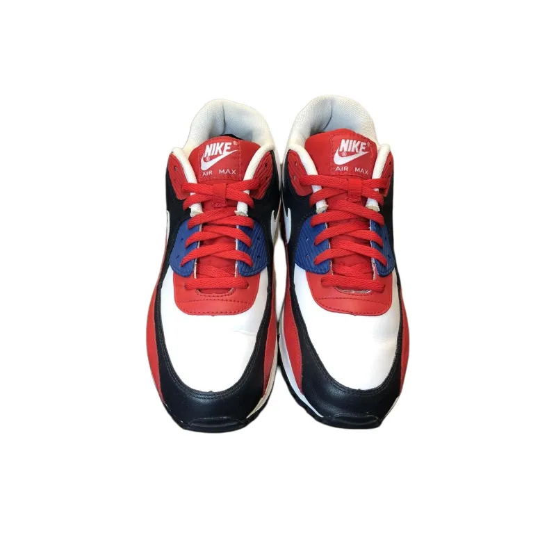 Nike Air Max 90 Leather Sport Red Dark Obsidian-3