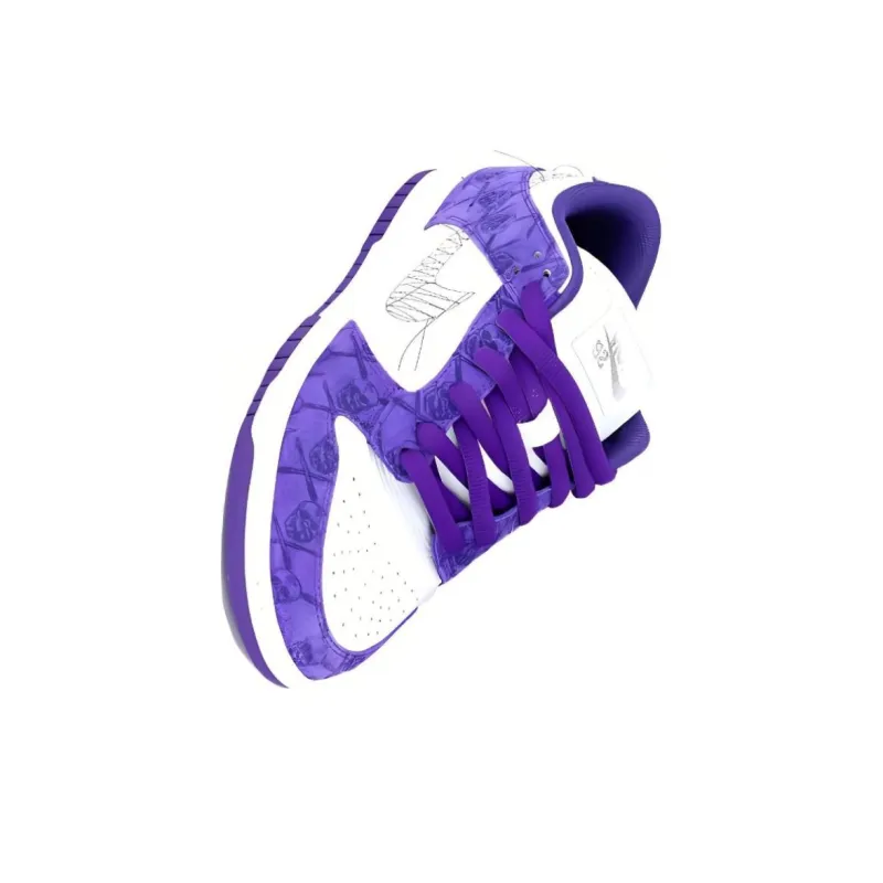THE SHOE SURGEON x Nike Slip Resistant Low Top Casual Shoes Men's Purple White-2
