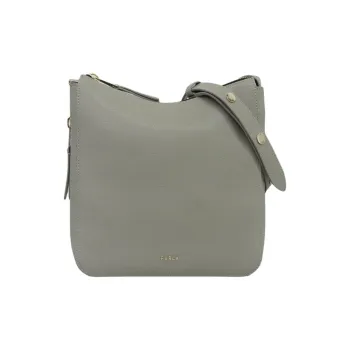 Furla Leather Crossbody Bag, Shoulder Bag Women's Gray