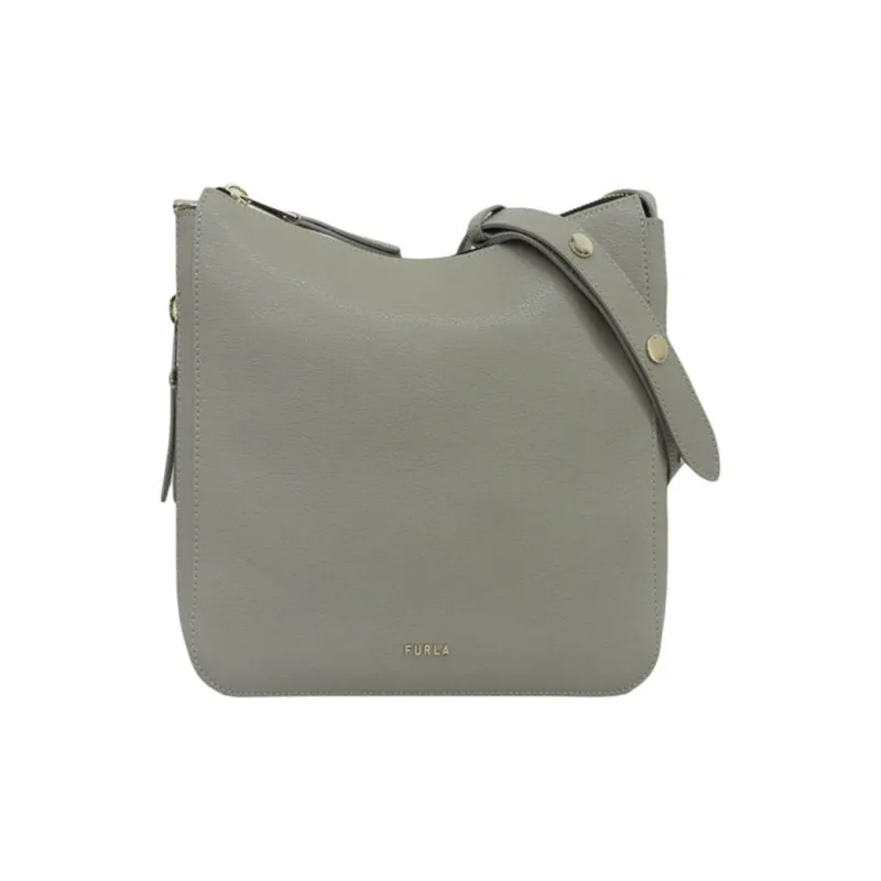 Furla Leather Crossbody Bag, Shoulder Bag Women's Gray-0