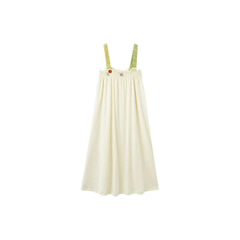 Tianmicat Nightgown Women's Custard-0