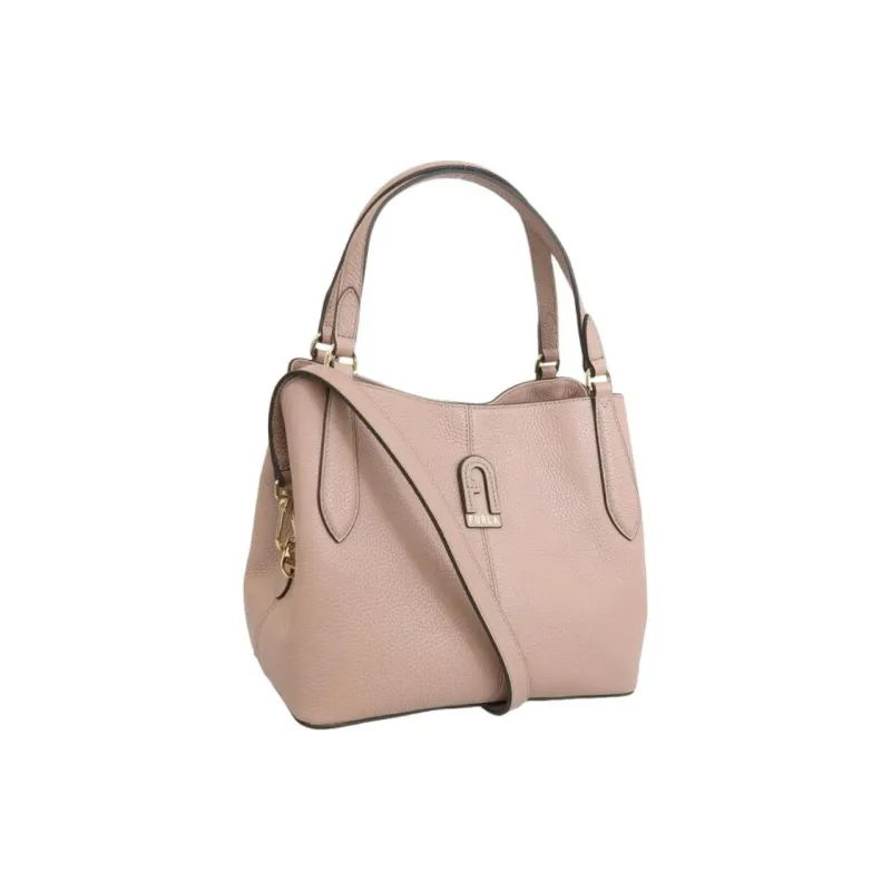 Furla Dafne Leather Shoulder Bag Crossbody Bag Handbag Small Size Women's Pink-1