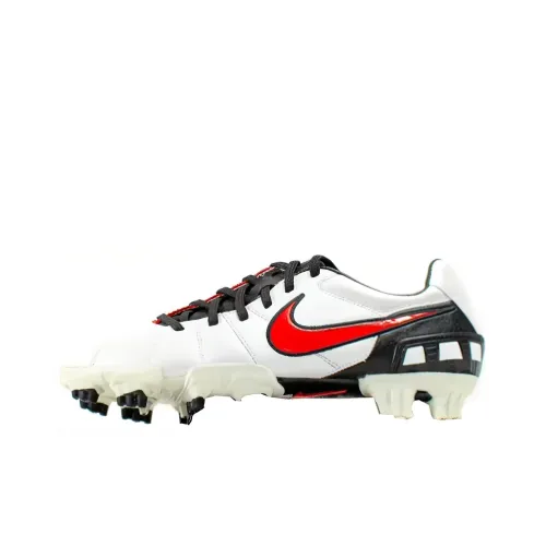 Nike AG Rubber Short Studs Cushioning Wear Resistant Soccer Shoes Men's White