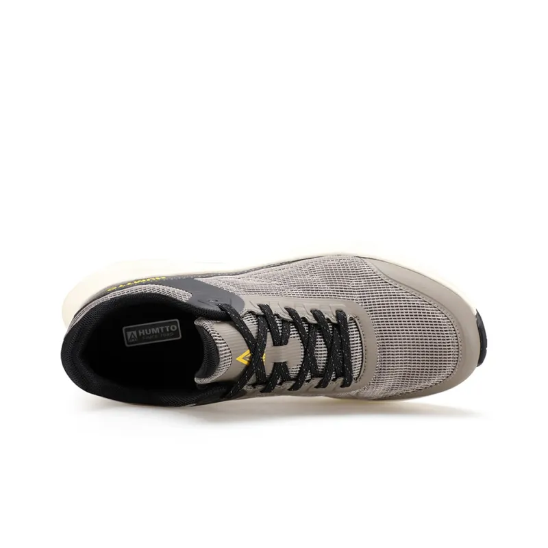 HUMTTO Cushioning Wear Resistant Breathable Impact Resistant Lightweight Rebound Low Top Outdoor Shoes Men's Khaki-3