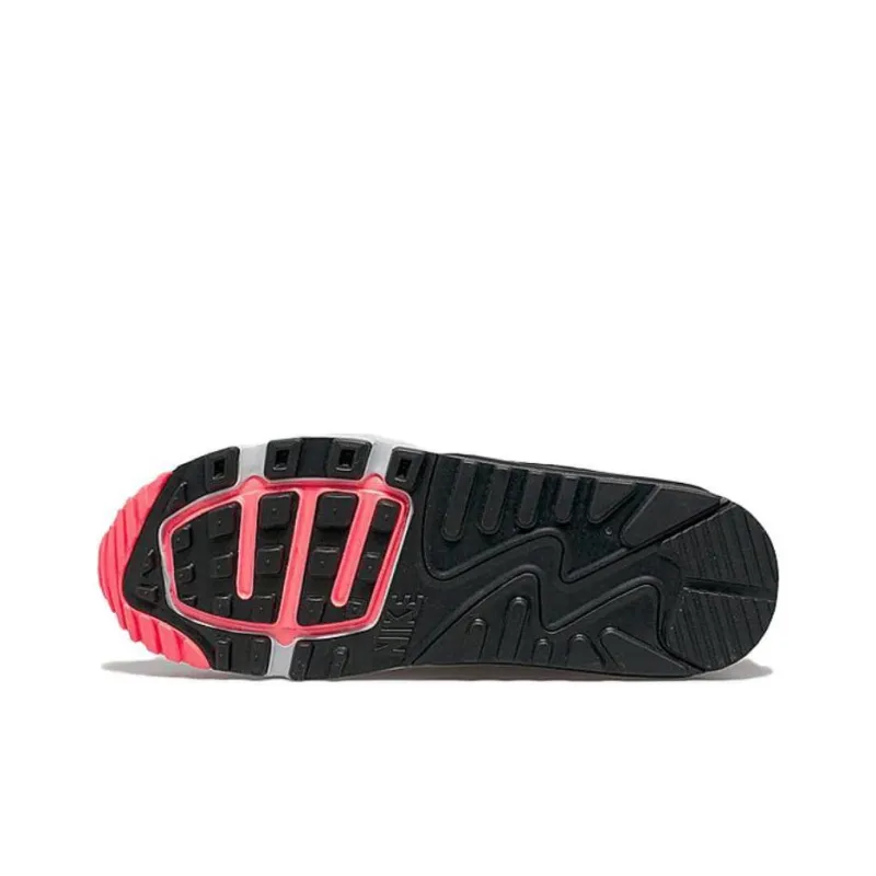 Nike Air Max Lunar 90 Black Silver Hot Lava-3