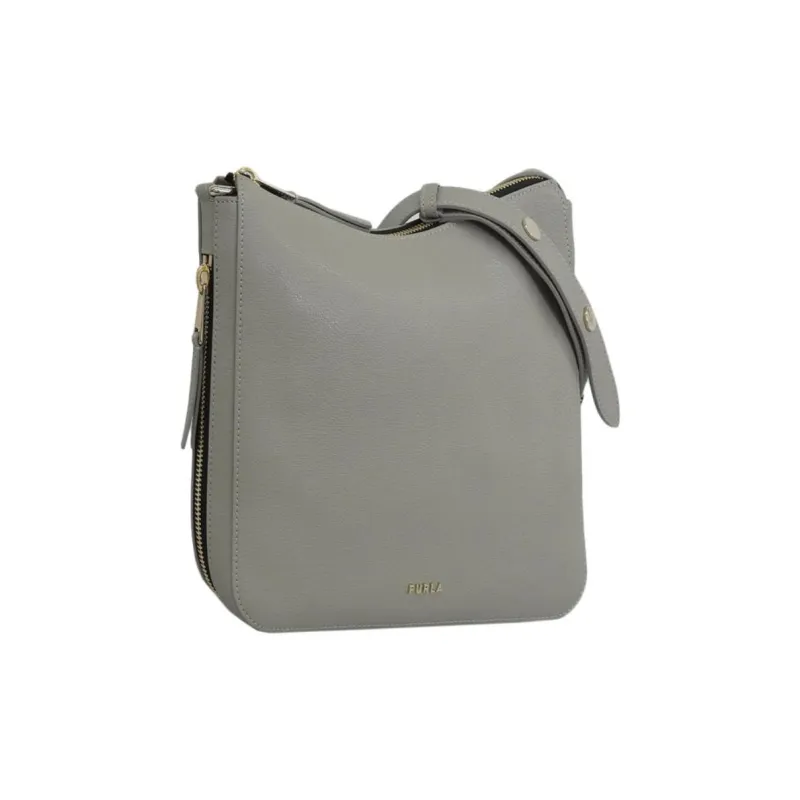 Furla Leather Crossbody Bag, Shoulder Bag Women's Gray-1