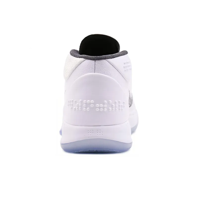 Nike Kobe AD Kobe Game-Ready Cushioned Slip-Resistant Mid-Top Basketball Shoes Men's White-3