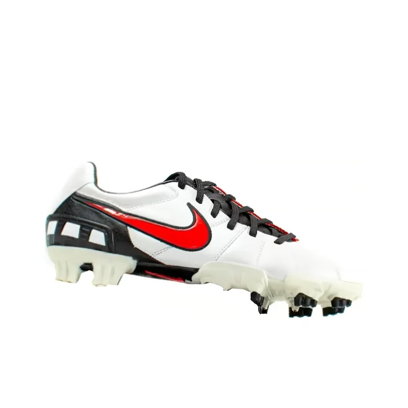 Nike AG Rubber Short Studs Cushioning Wear Resistant Soccer Shoes Men's White-2
