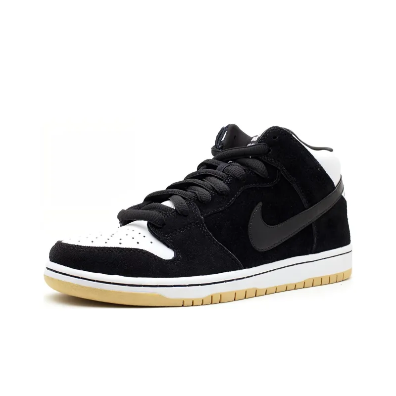 Nike Sb Dunk Mid Black White Gum-2