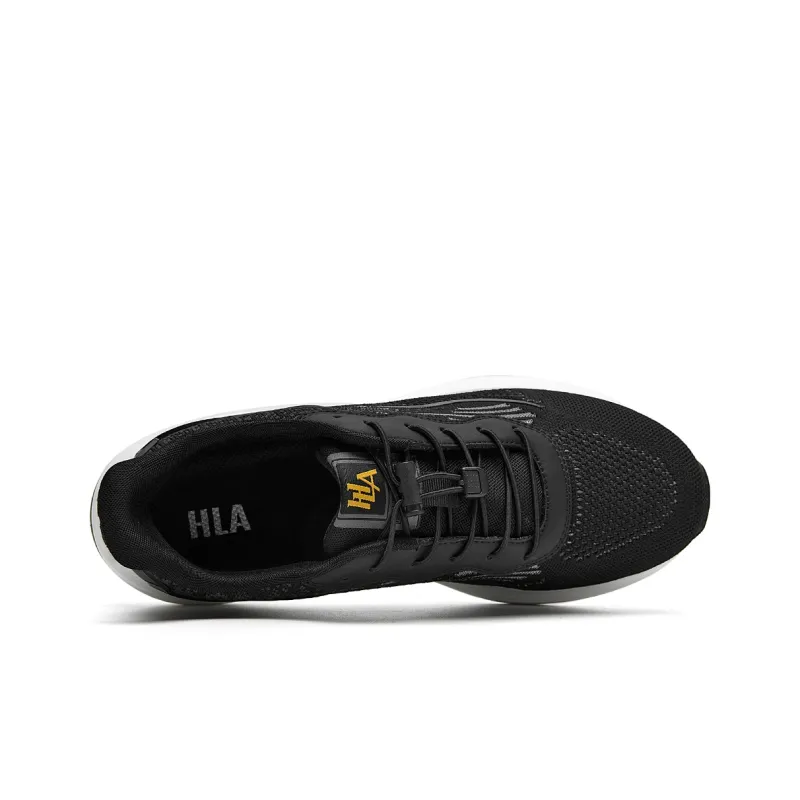 HLA Men's Summer Casual Height Increasing Breathable Comfortable Flyknit Platform Men's Casual Shoes-2
