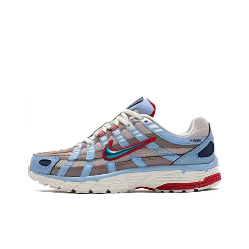 Nike P-6000 Grey Blue Red Women's