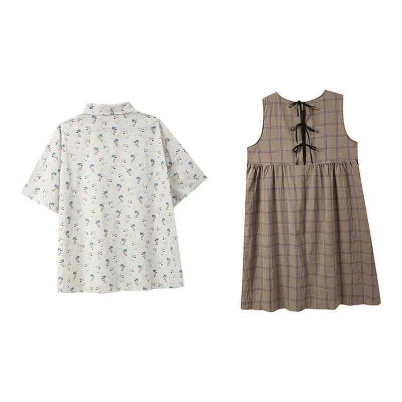 Adeworn Skirt Set Women's Coffee-1