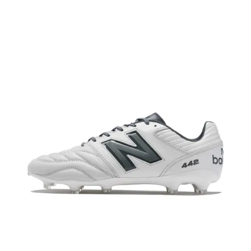 New Balance 442 V2 Pro Soccer Shoes Men Low-Top White Gray