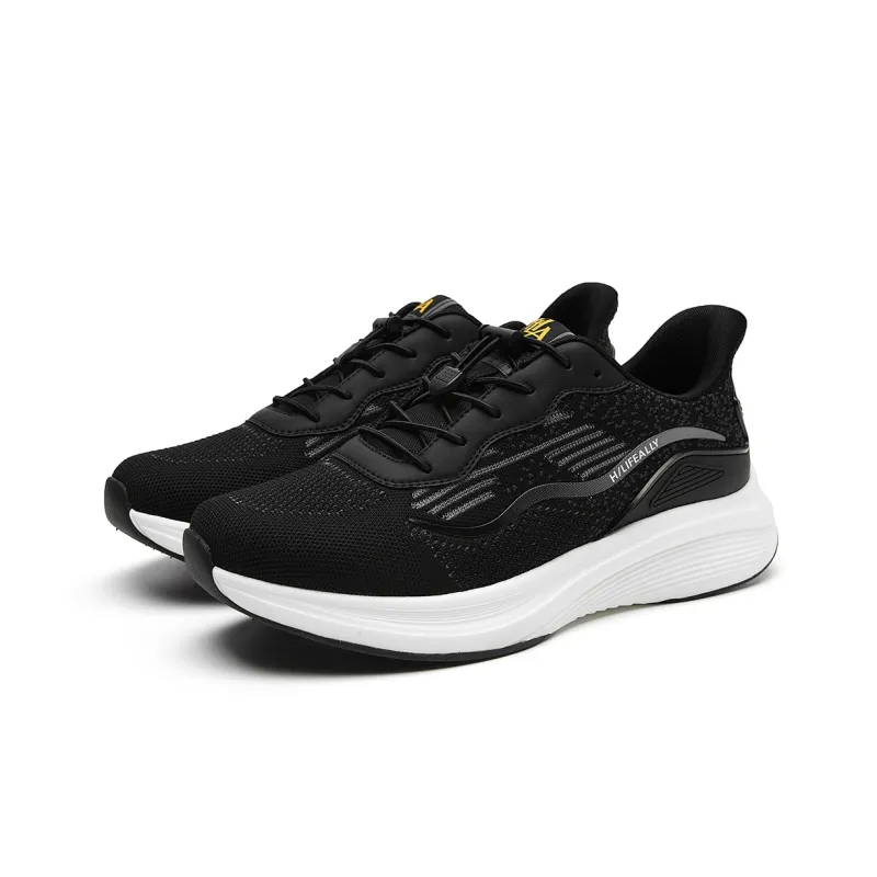 HLA Men's Summer Casual Height Increasing Breathable Comfortable Flyknit Platform Men's Casual Shoes-1
