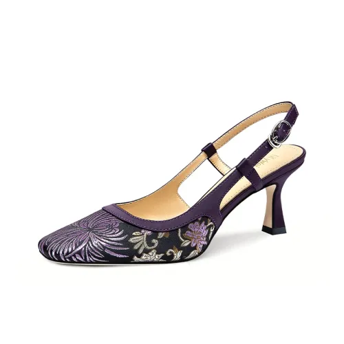 Lily Wei High Heels Women's Purple