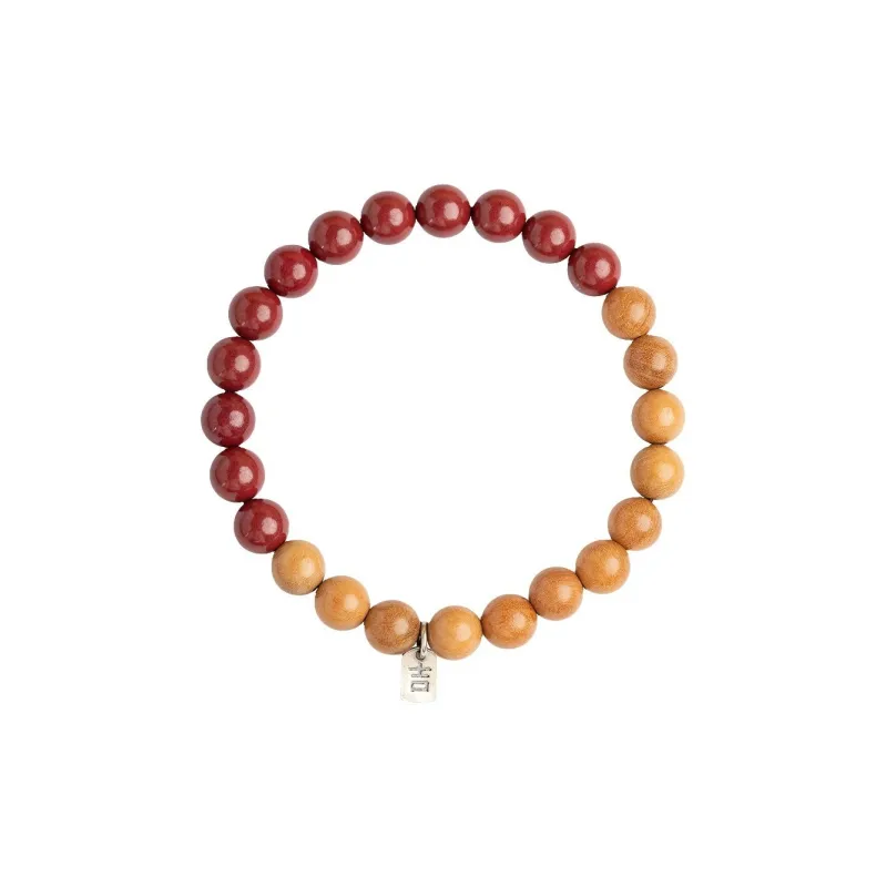 Kowloonko Reconstructed Cinnabar Jade Bracelets Unisex-0