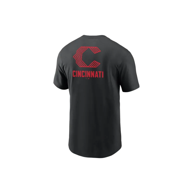 Nike T-Shirt Cincinnati Reds Men's Black-1