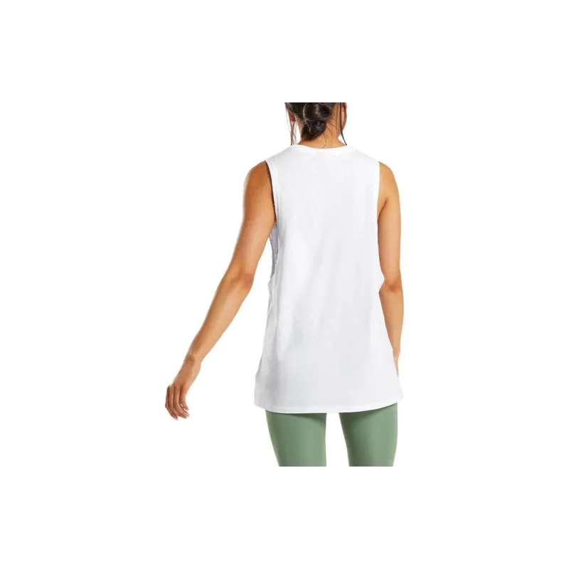 GYMSHARK TRAINING DROP ARM TANK Tank Tops Women's White-1