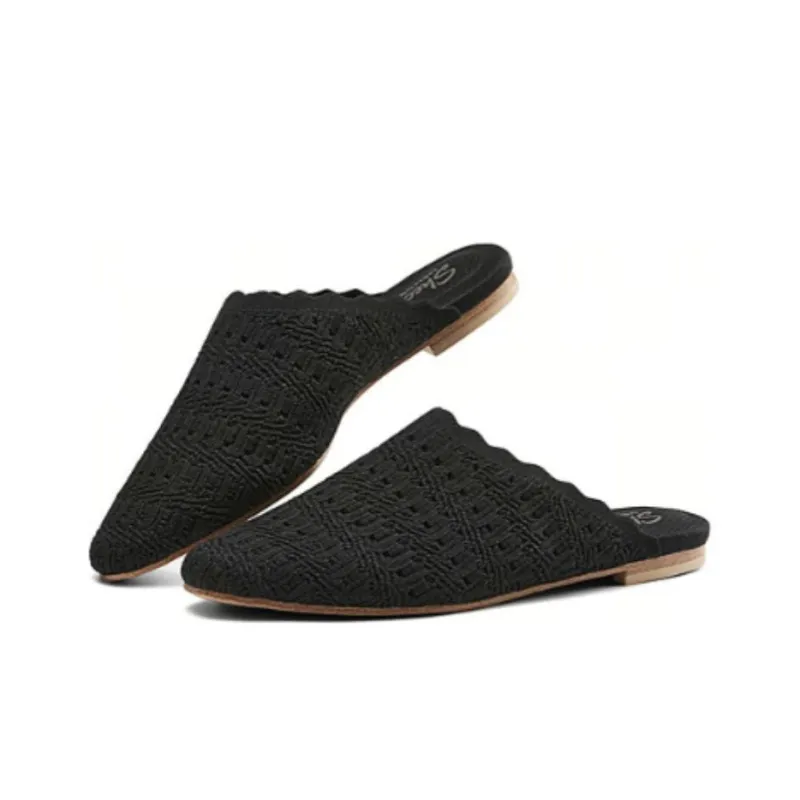 Skechers CLEO SNIP Abrasion Resistant Slip Resistant Closed Toe Slippers Women's Black-3