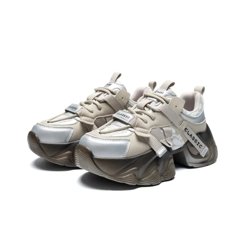 ZHR Cushioning And Breathable Low Top Chunky Sneakers Women's-2