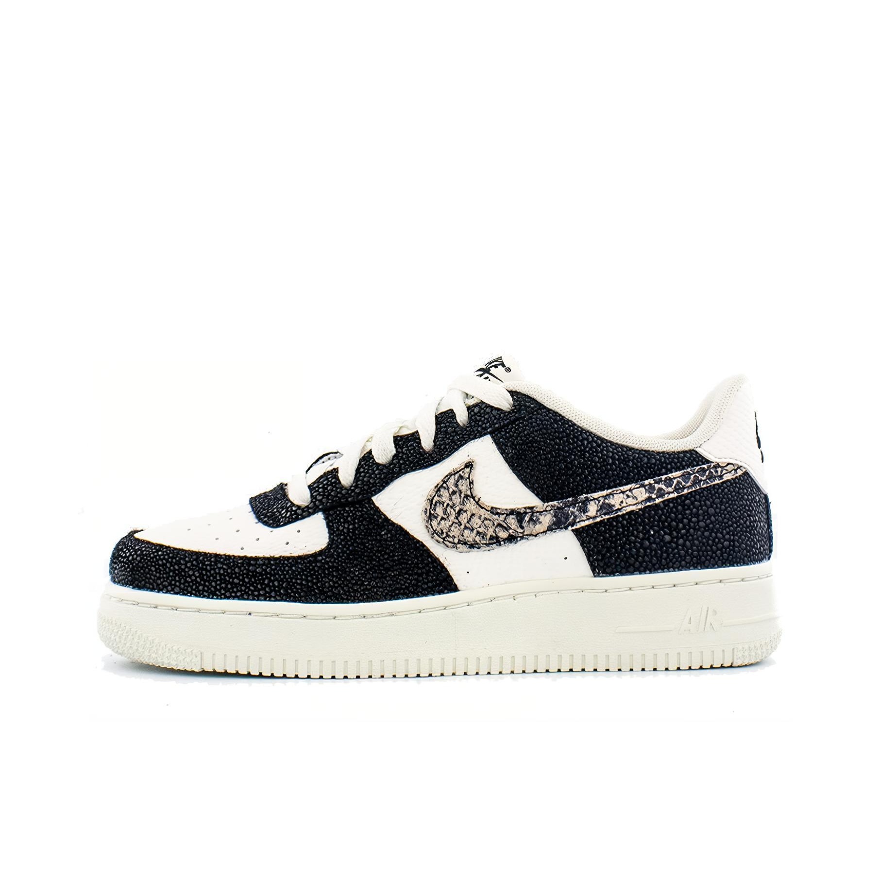 nike af1 low inter snakeskin black