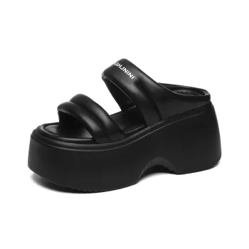 Golden Silk Rabbit PU Polyurethane Slip-Resistant Slide Slippers Women's
